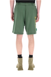 Dsquared2 Logo Print Green Track Shorts In Green