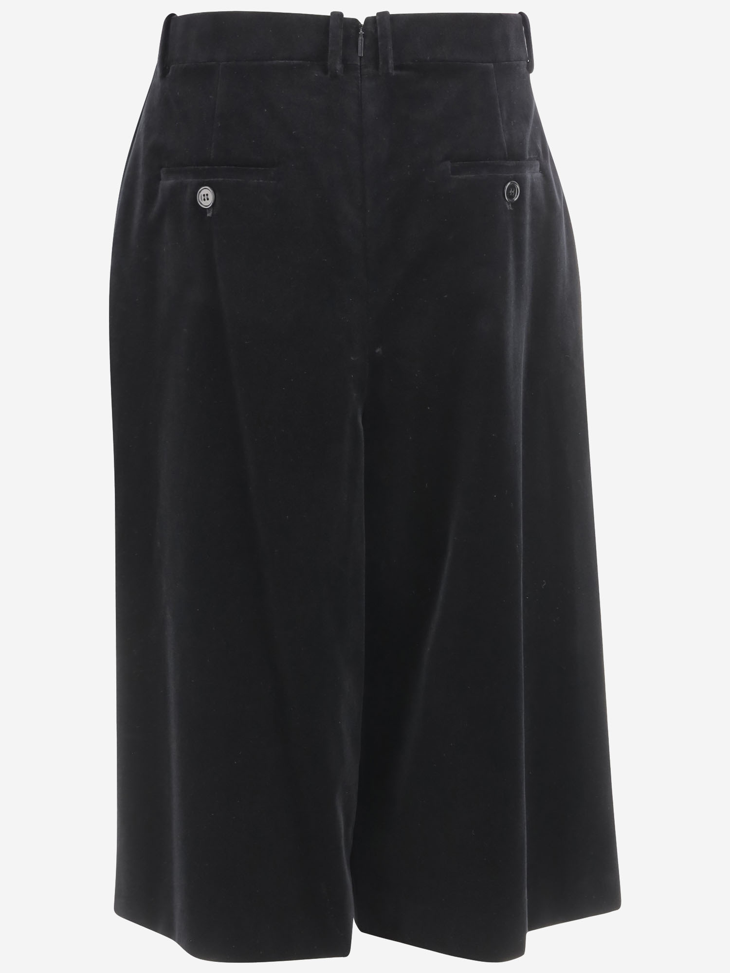 Saint Laurent Shiny Gabardine Skirt Skirts Black In Black