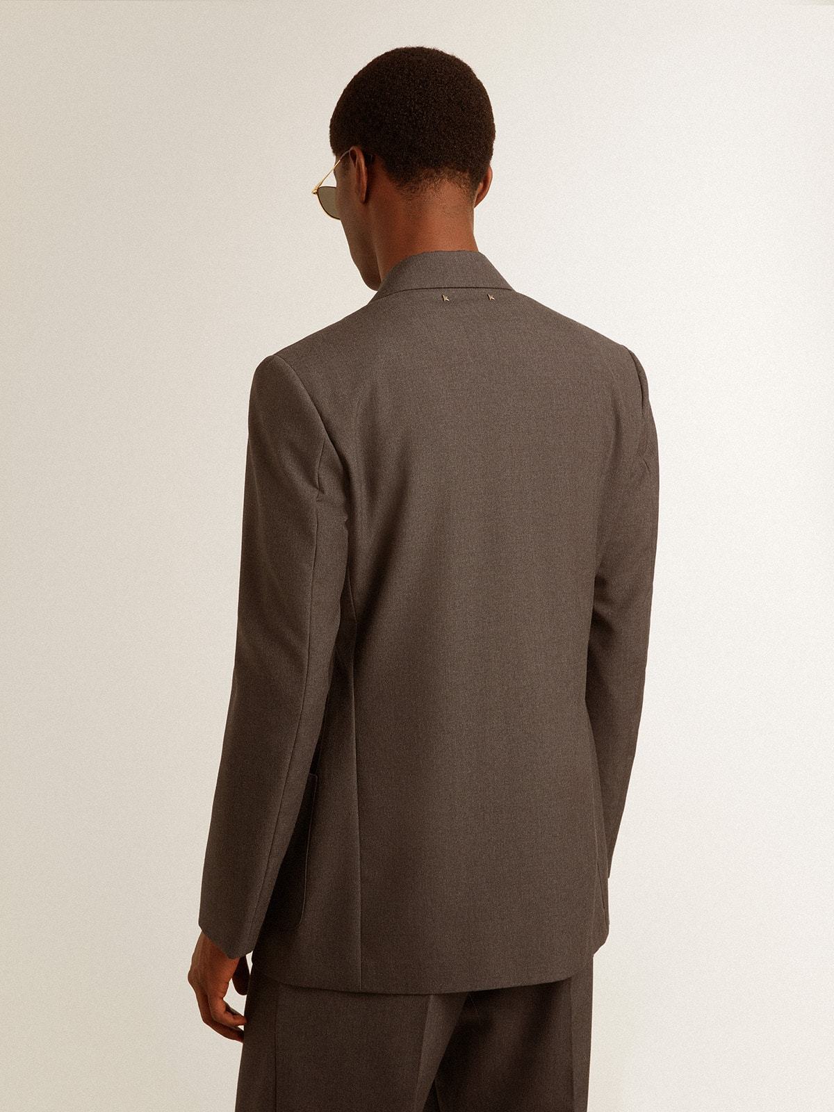 Golden Goose Single-breasted Virgin Wool Blazer In Black