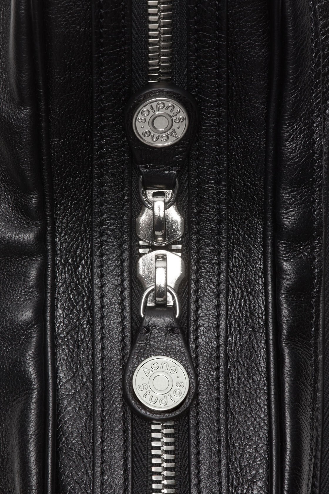 Acne Studios Small Camero Leather Shoulder Bag In Black