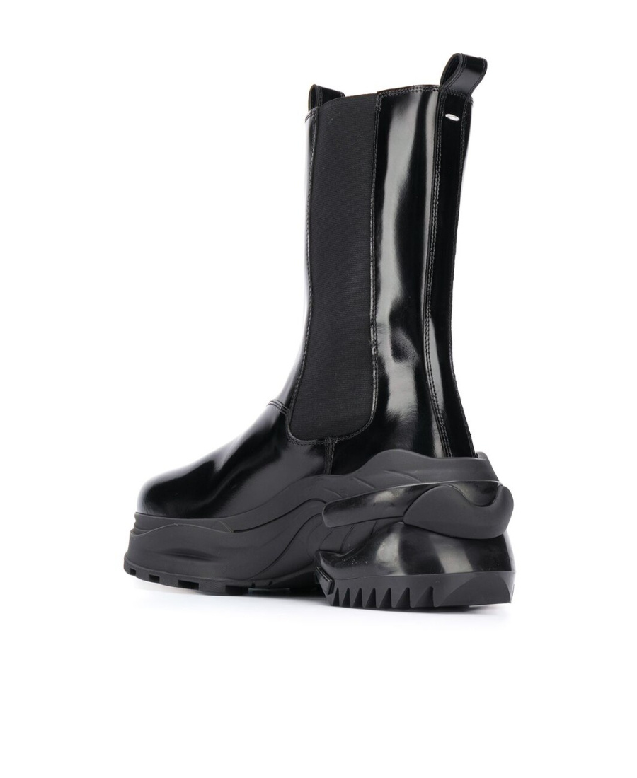 Maison Margiela Retro Fit Combat Boots In Black