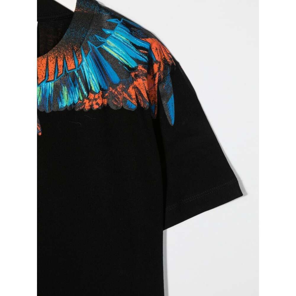 Marcelo Burlon County Of Milan Graphic-print Cotton T-shirt In Black