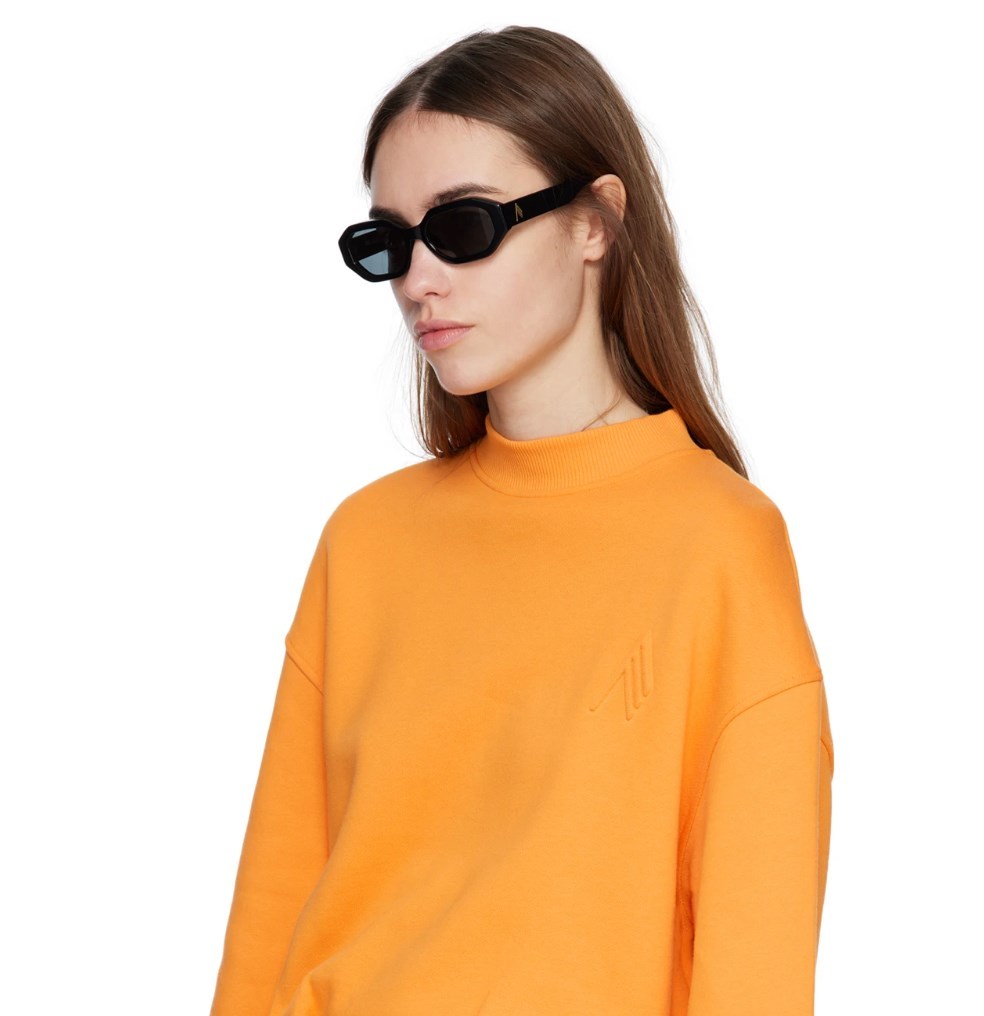 Attico The X Linda Farrow Sunglasses In Gray