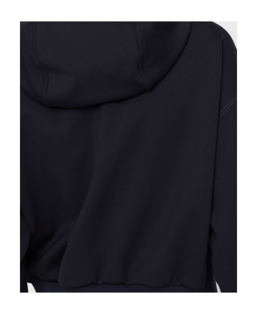Stella Mccartney Logo-print Scuba Hoodie In Black
