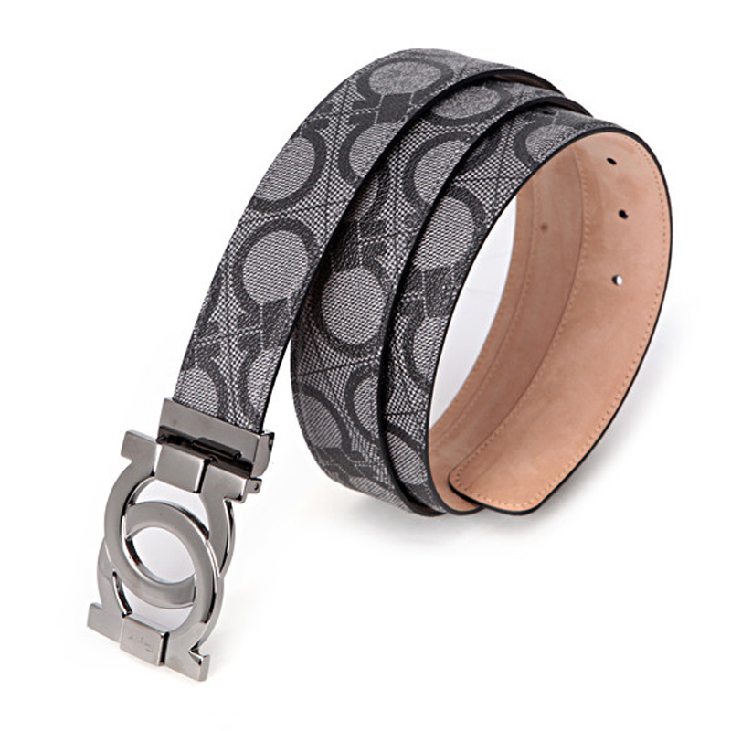 Ferragamo Logo Belt In Multicolor