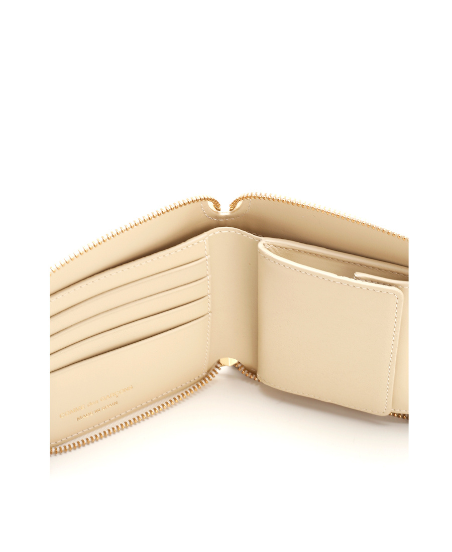 Comme Des Garçons Zip-aournd Wallet In Nude