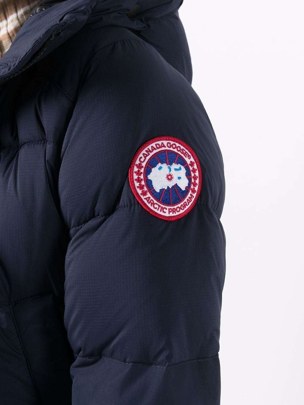 Canada Goose Alliston Hooded Puffer Coat In Black