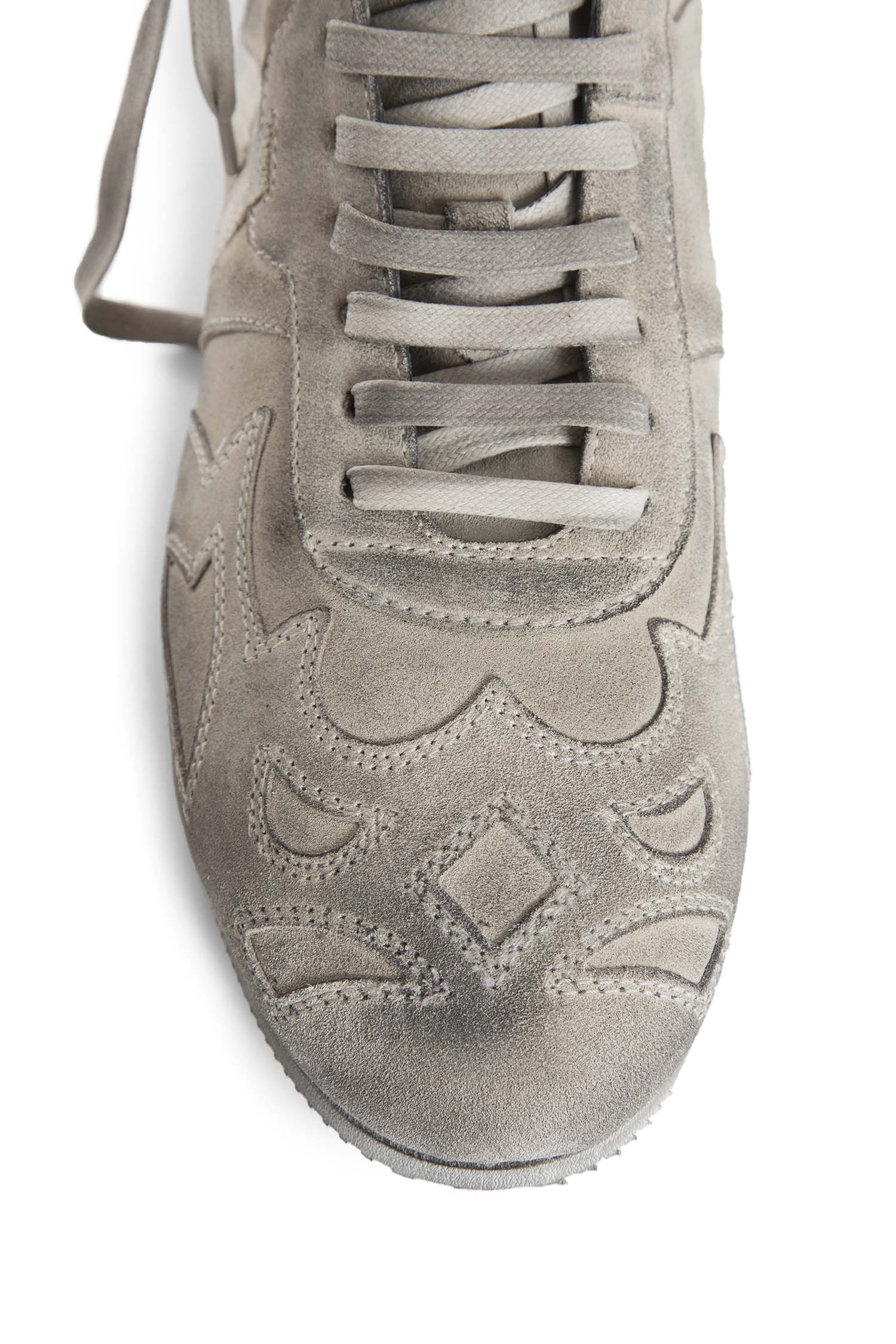 Ann Demeulemeester Lace-up High-top Sneakers In Gray