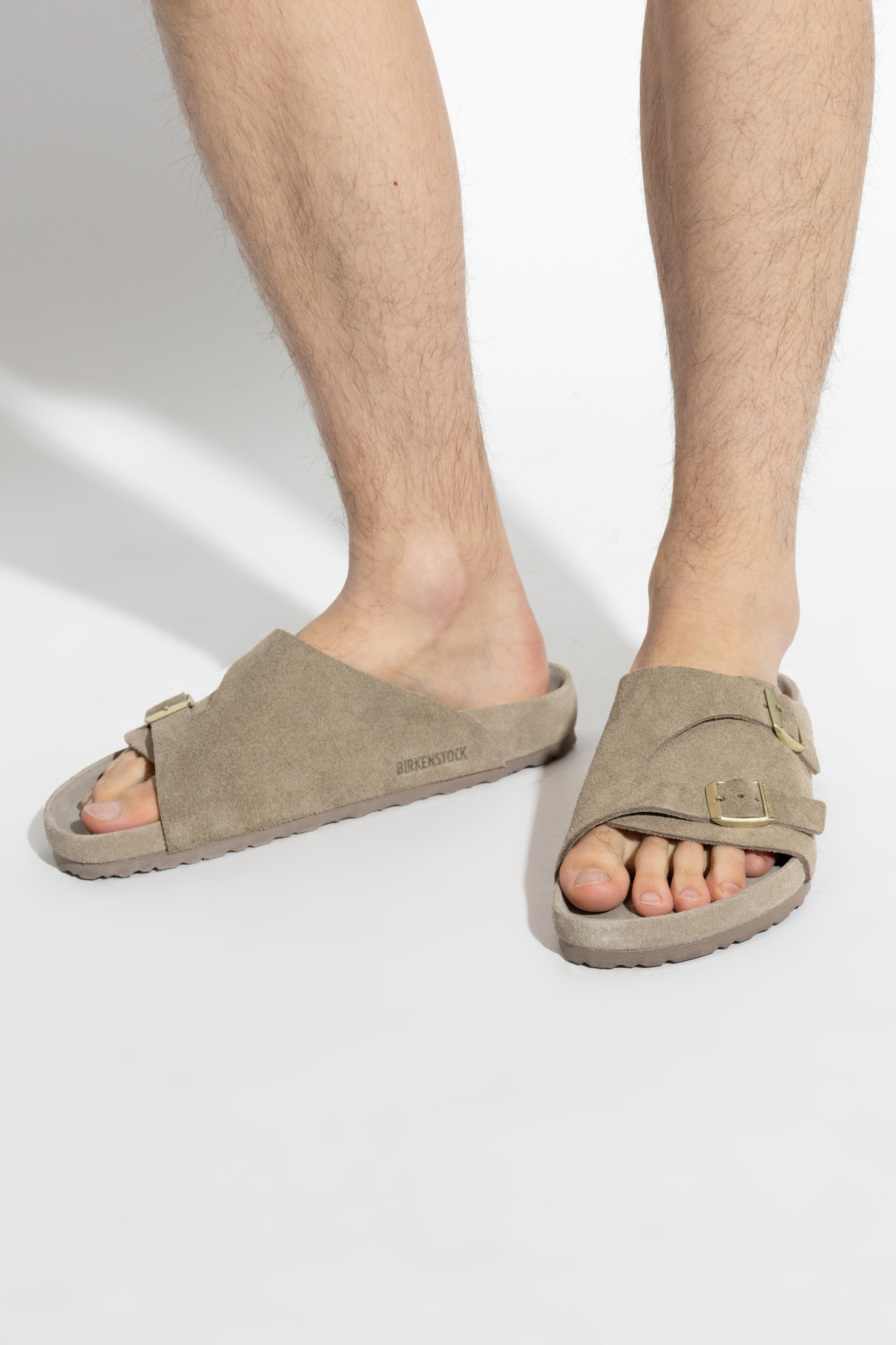 Birkenstock Round Toe Slippers In Green