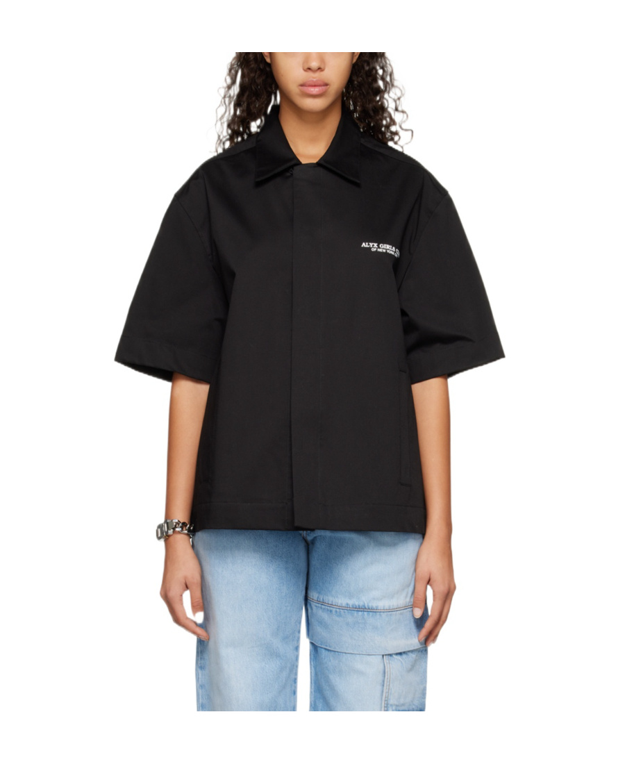 Alyx Black Printed T-shirt In Black