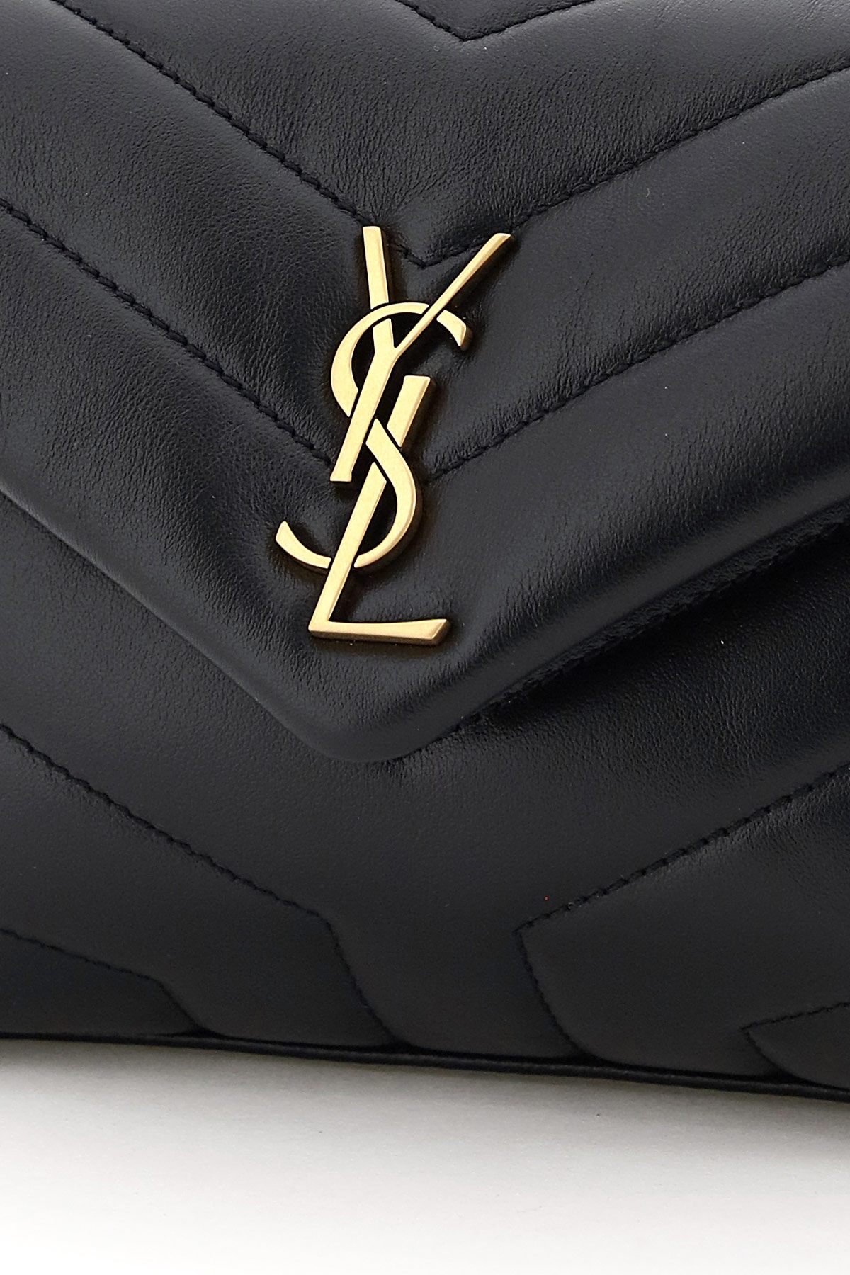 Saint Laurent Loulou Toy Shoulder Bag In Black