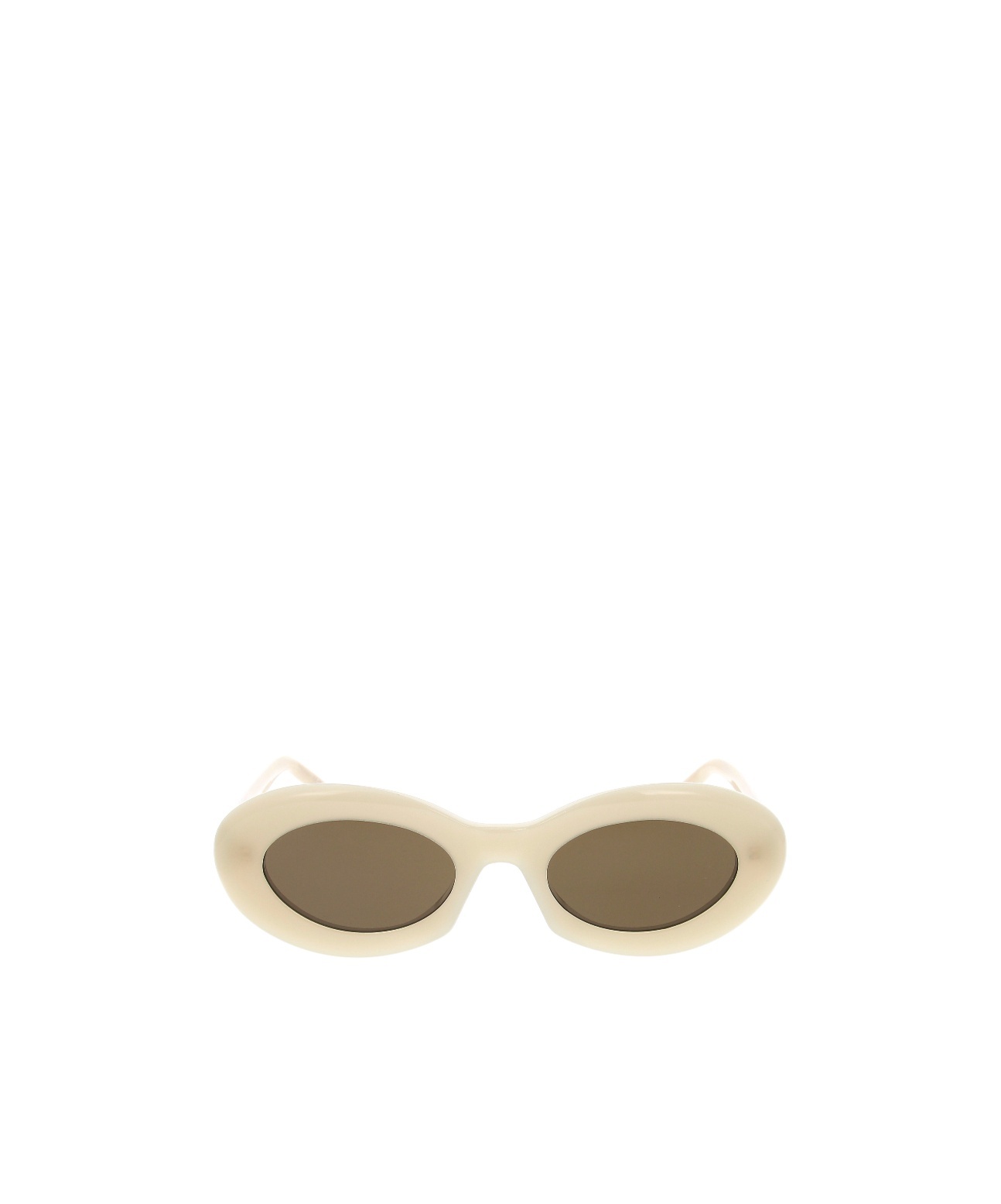 Saint Laurent Eyewear Oval Frame Sunglasses In Brown
