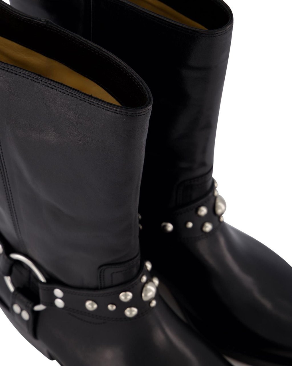 Isabel Marant Antya Leather Cowboy Boots In Black