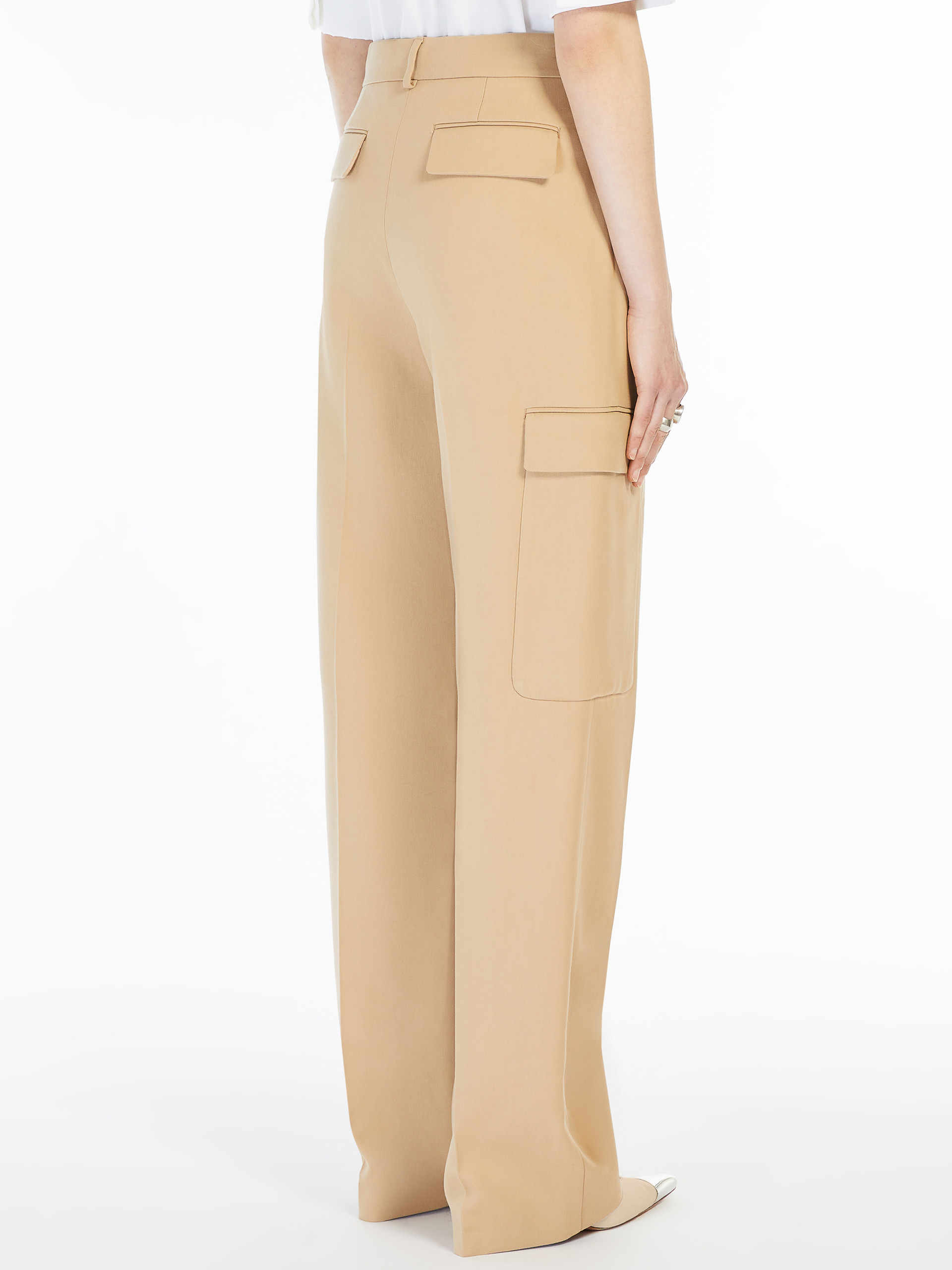 Sportmax Pleated Overalls In Nude