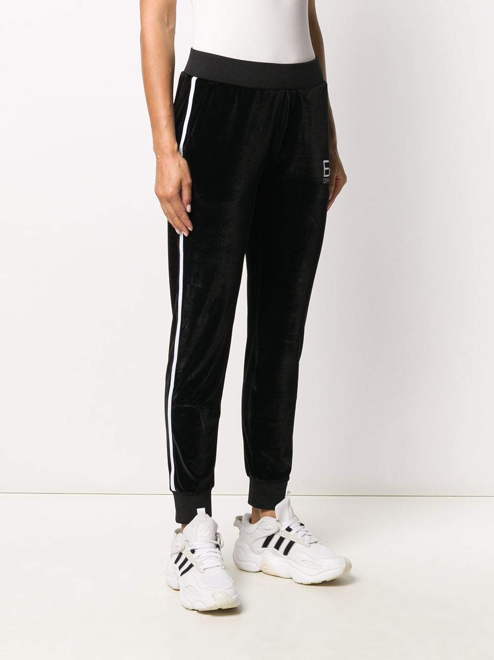 Ea7 Logo Decal Sweatpants In Black