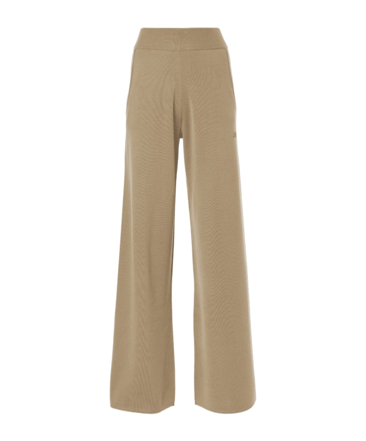 Shop Max Mara High Waist Flared Pants In Nude