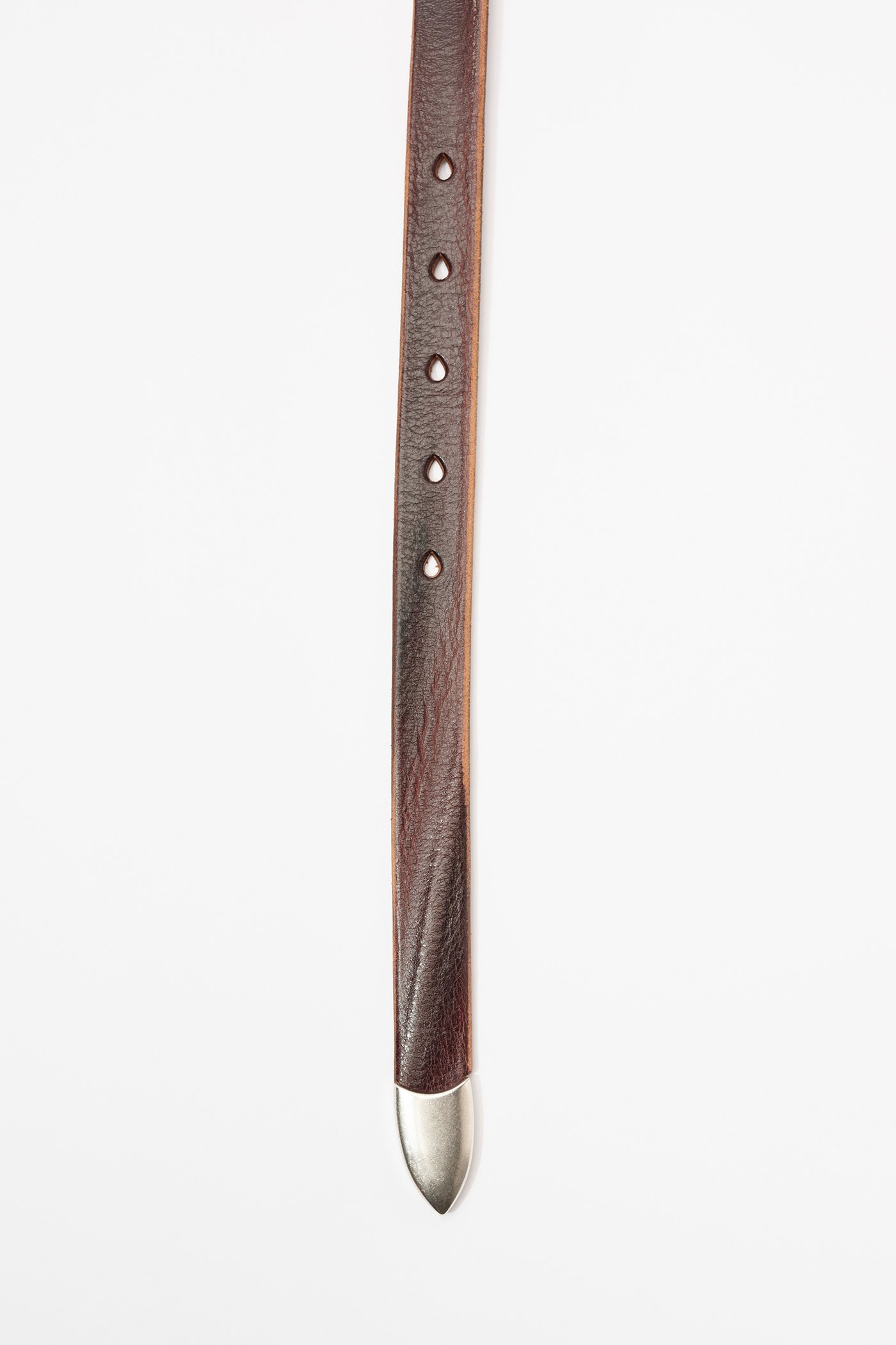 Our Legacy Contrast-stitching Leather Belt In Multicolor
