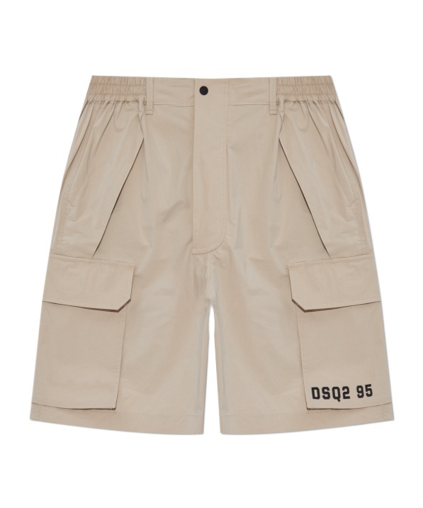 Dsquared2 Elastic Waist Shorts In Nude