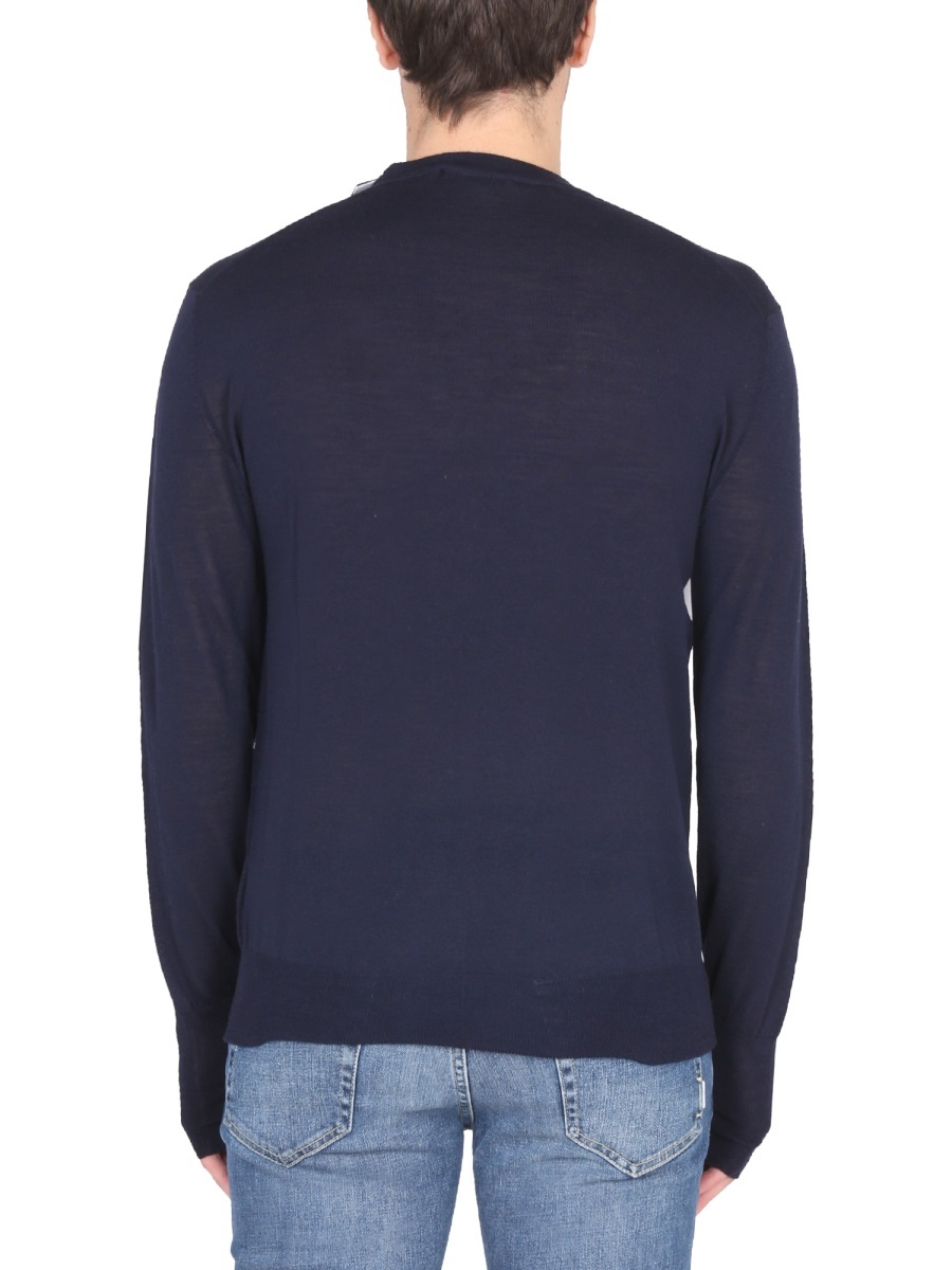 Pt Torino Fine-knit Wool Jumper In Black