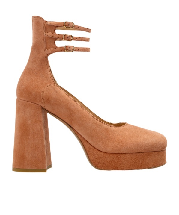 Chloé Loti Platform High Heels In Animal Print