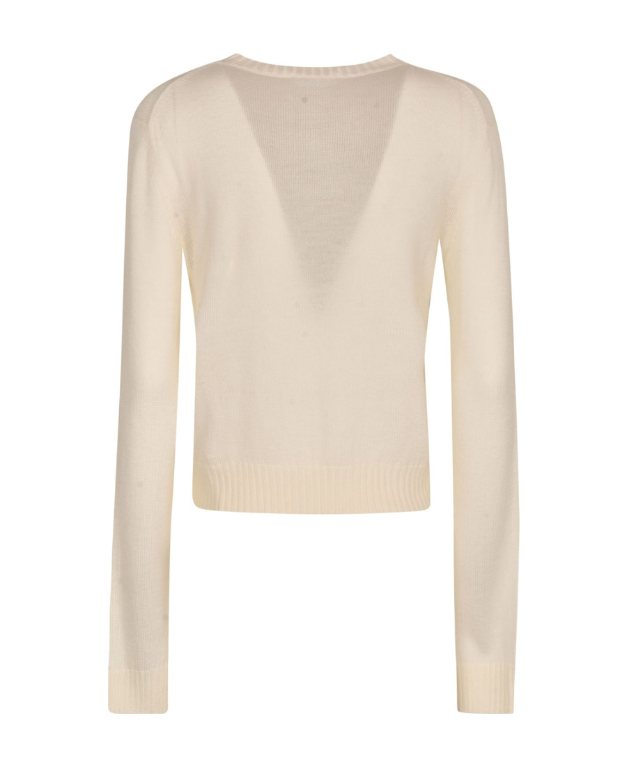 Shop Jil Sander Crew-neck Wool Jumper In Nude