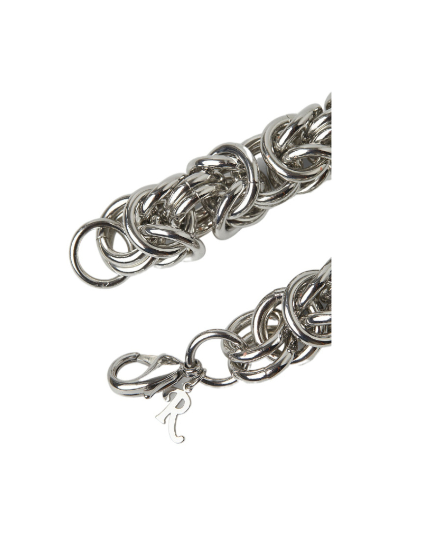 Raf Simons Cluster Chain Necklace In Gray