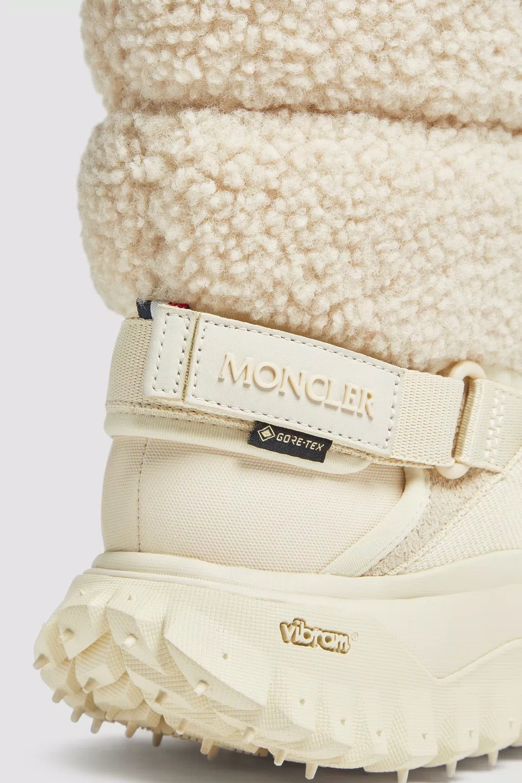 Moncler Round-head Short Boots In White