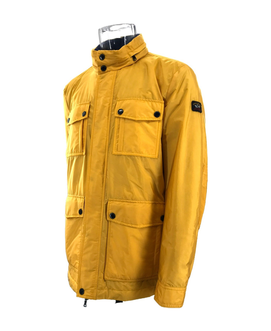 Paul & Shark Emblem Cotton Suit In Yellow