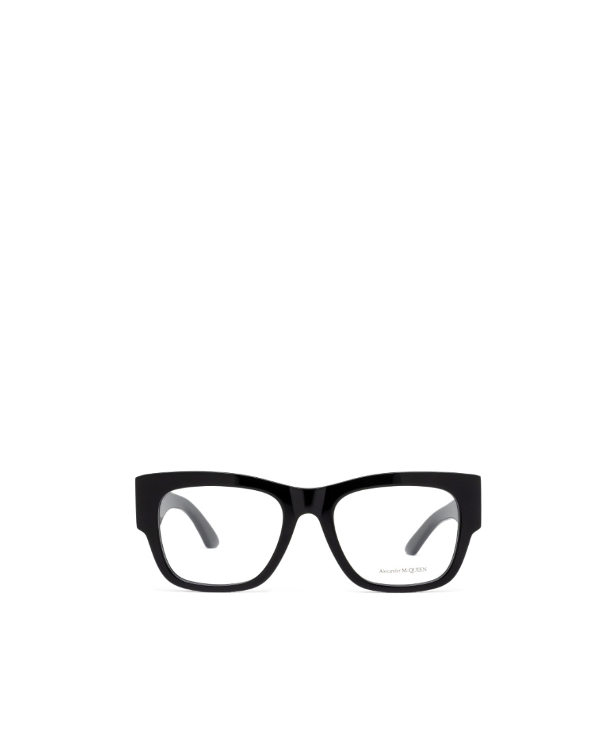 Alexander Mcqueen Eyewear Square Frame Glasses In Black
