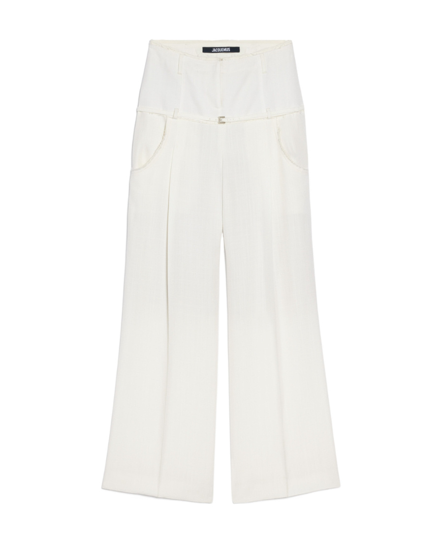 Jacquemus Pants In White