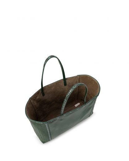 Bottega Veneta Logo Handbag In Green