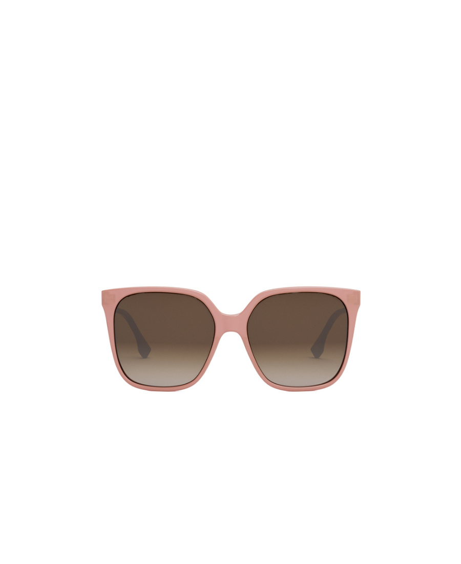 Fendi Logo Sunglasses In Brown
