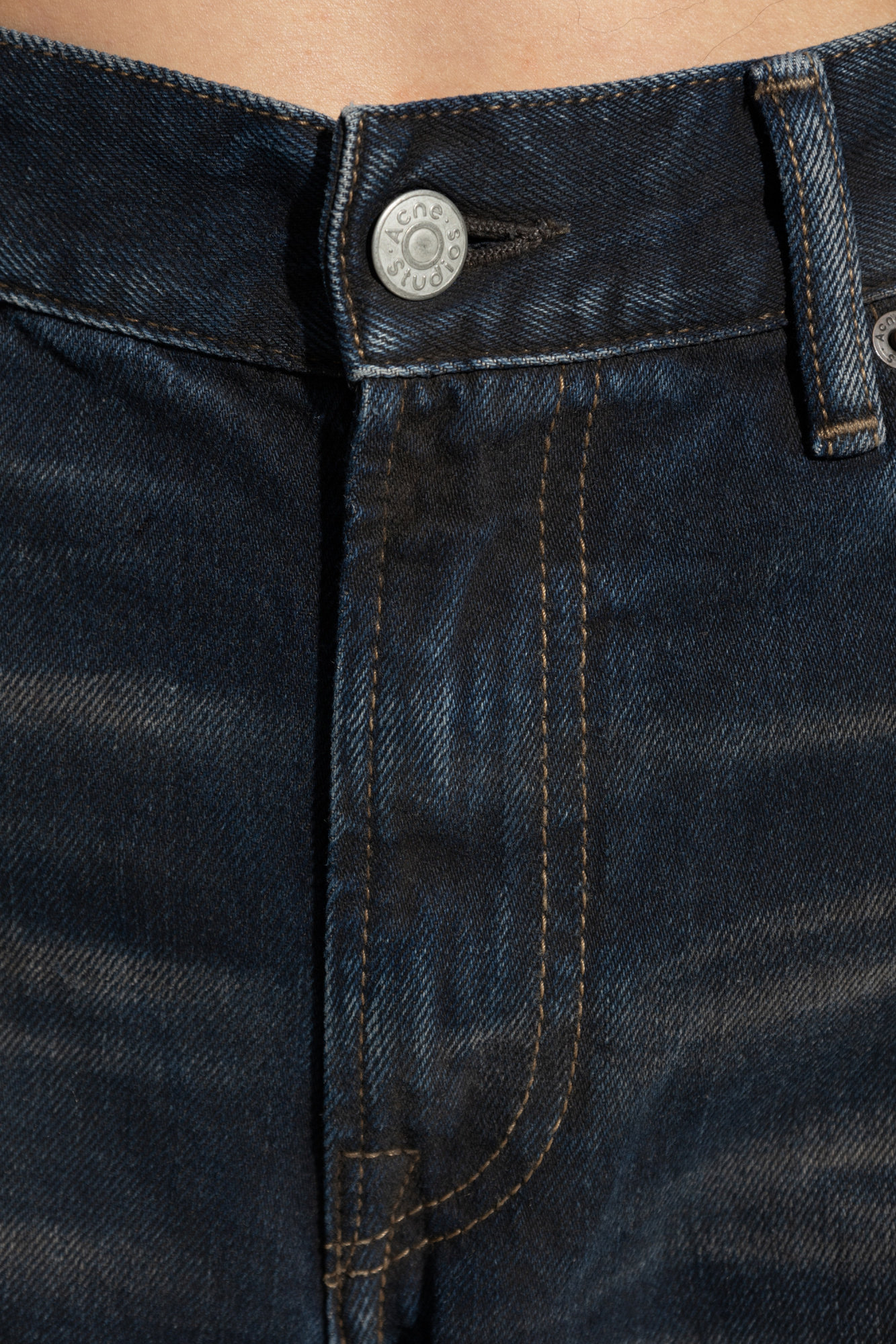 Acne Studios Flared Jeans In Black