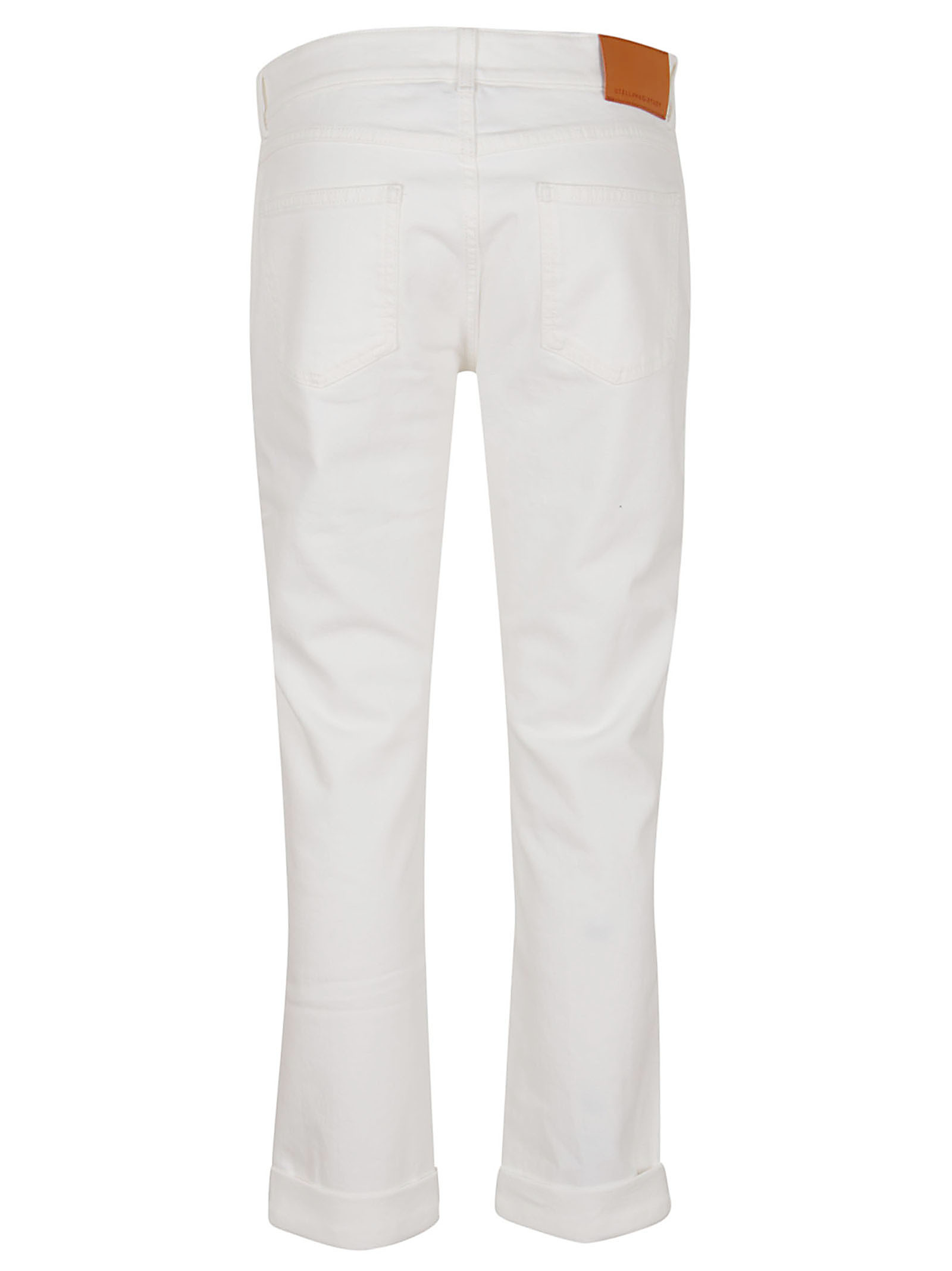 Stella Mccartney Mid-rise Slim-leg Jeans In White