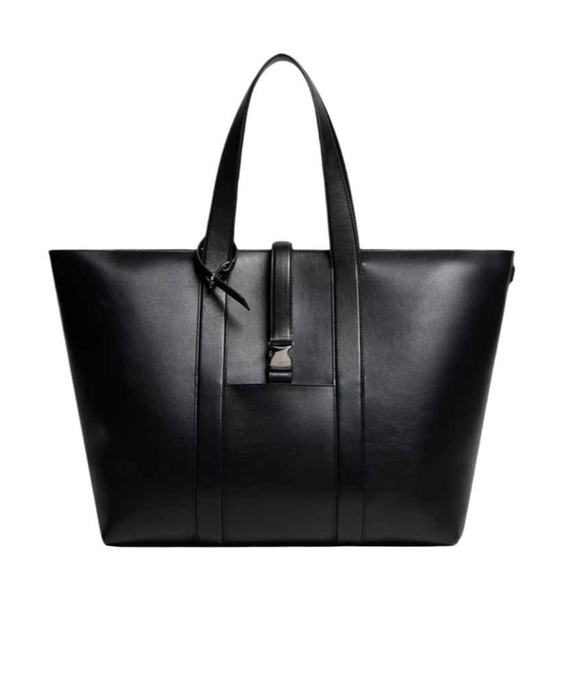 Moncler X Ee72 By Edward Enninful Ee Leather Tote In Black