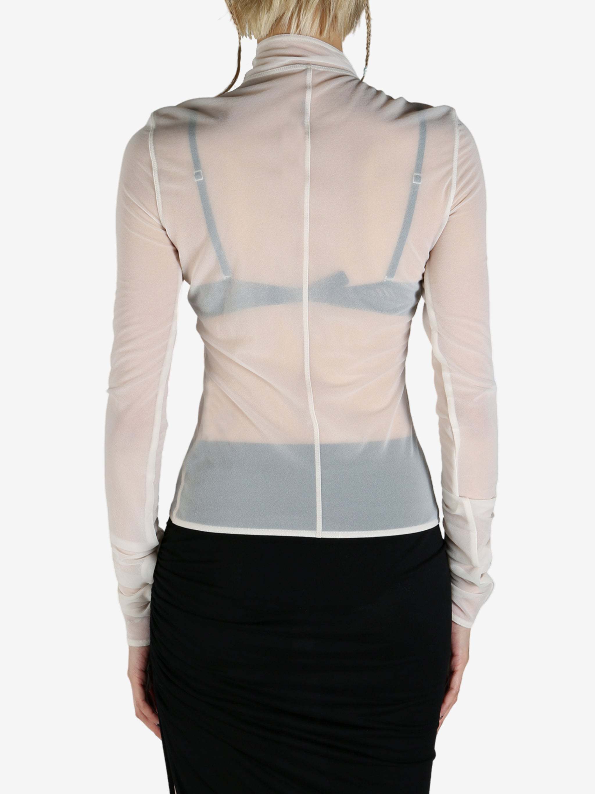 Rick Owens High Collar Long Sleeve Casual Jacket