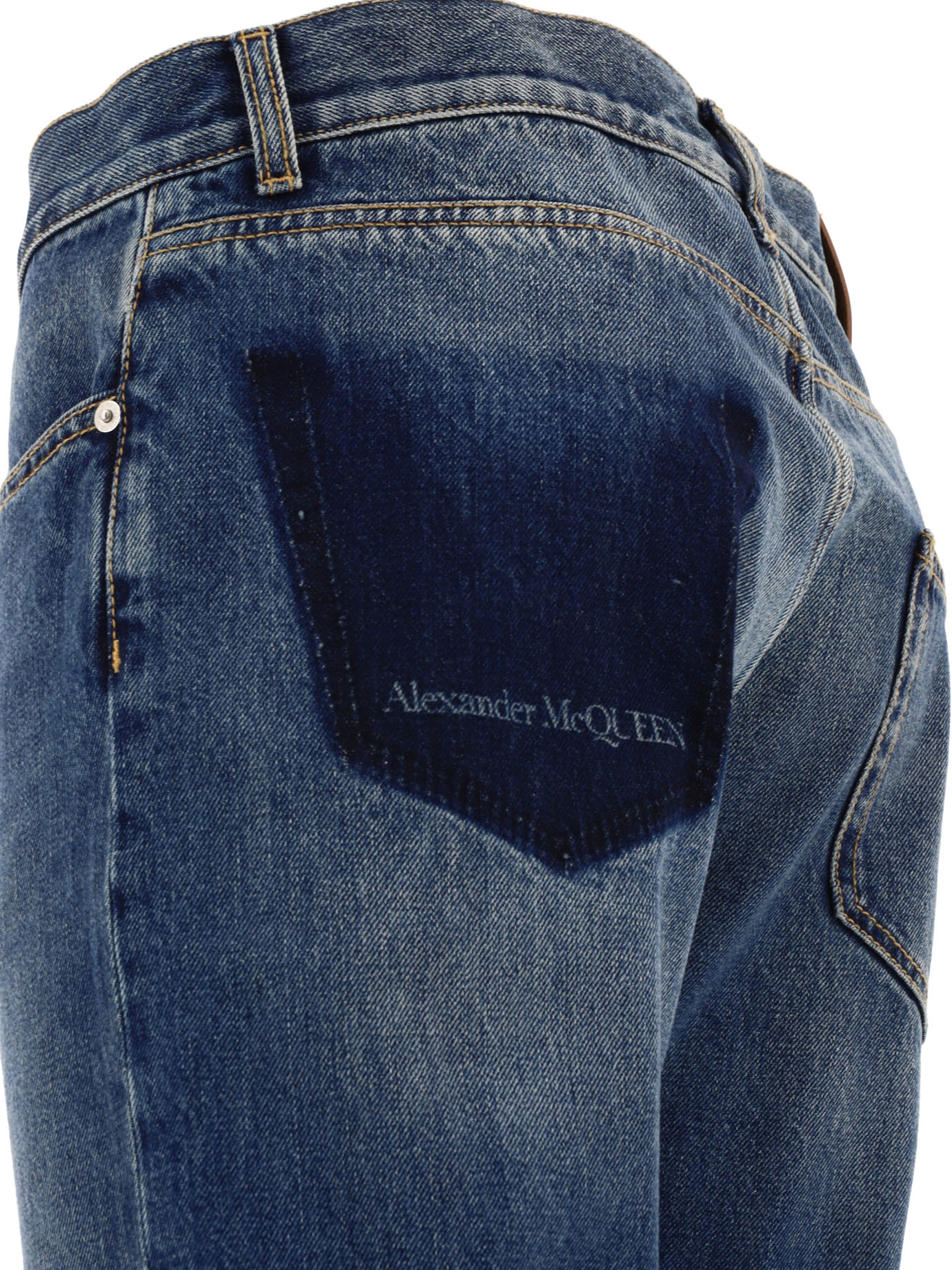 Alexander Mcqueen Alexander Mc Queen Jeans With Logo Detail In Black