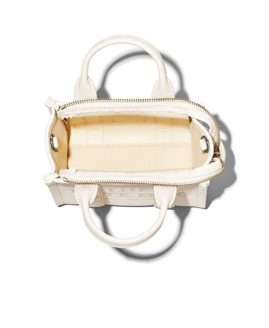 Marc Jacobs The Leather Medium Tote Bag In White