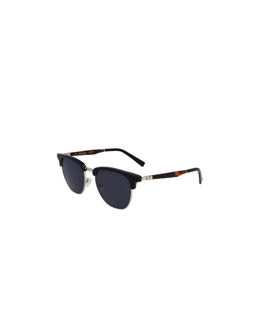 Ferragamo Men's Timeless Acetate-metal Square Sunglasses In Blue