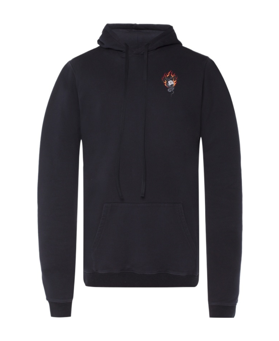 Ben Taverniti Unravel Project Hooded Sweater In Black