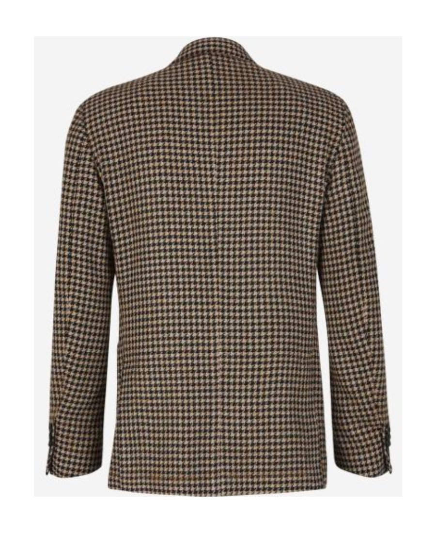 Lardini Houndstooth-pattern Blazer In Black