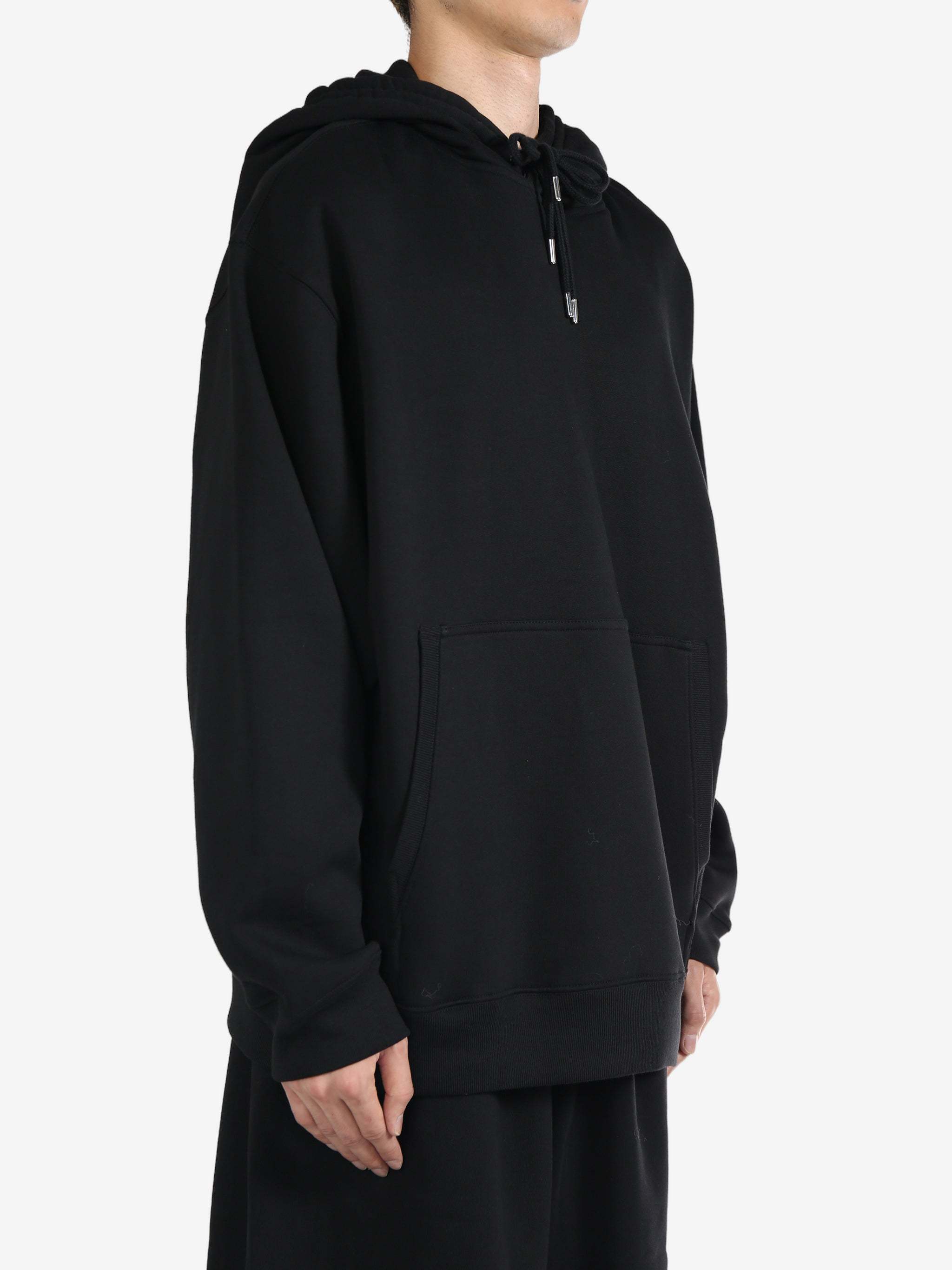 Dries Van Noten Drawstring Hooded Hoodie In Black
