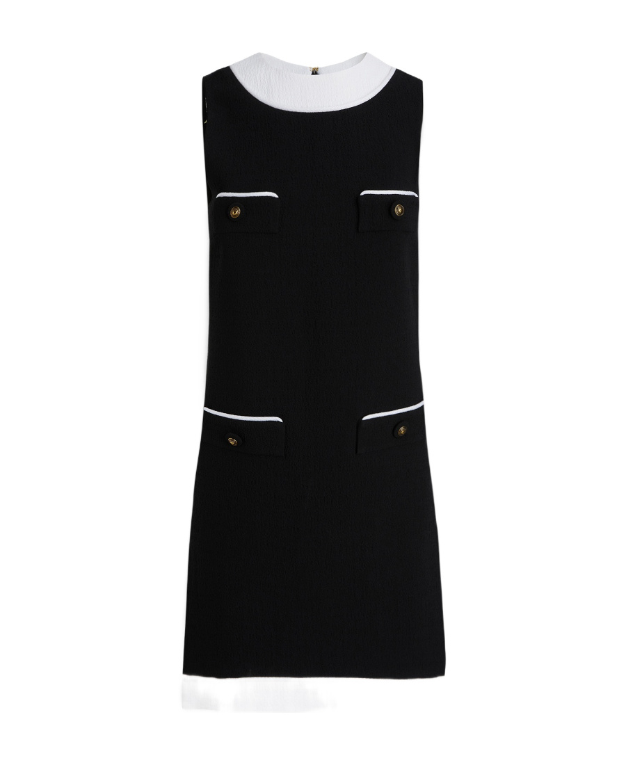 Moschino Pocket-detailed Sleeveless Mini Dress In Black