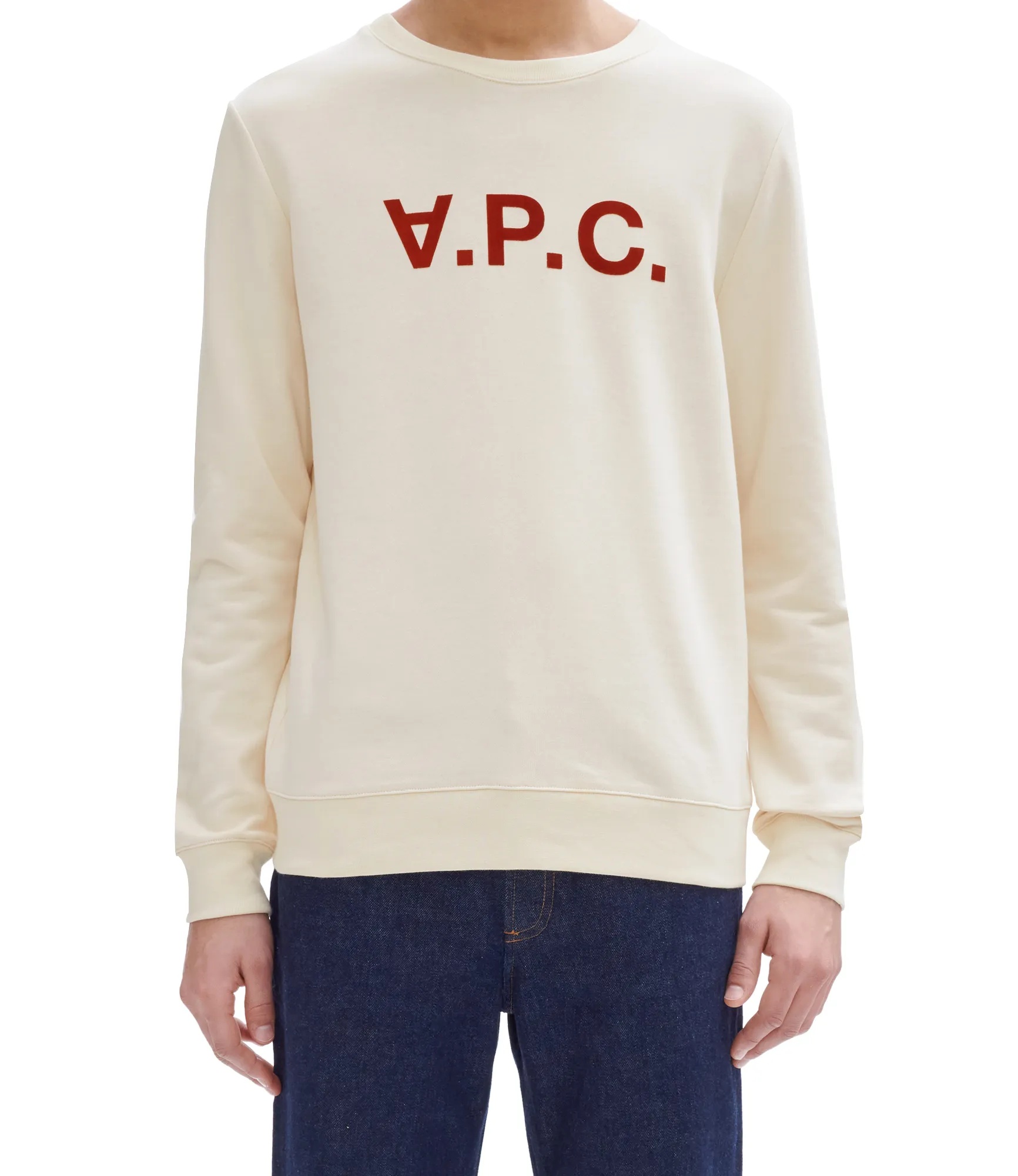 Apc V.p.c. Logo-print Cotton Sweatshirt In White