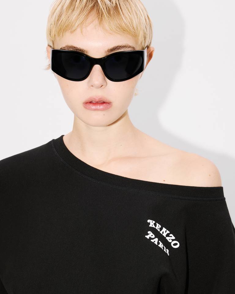 Kenzo Verdy Market Print Sweatshirt In Black