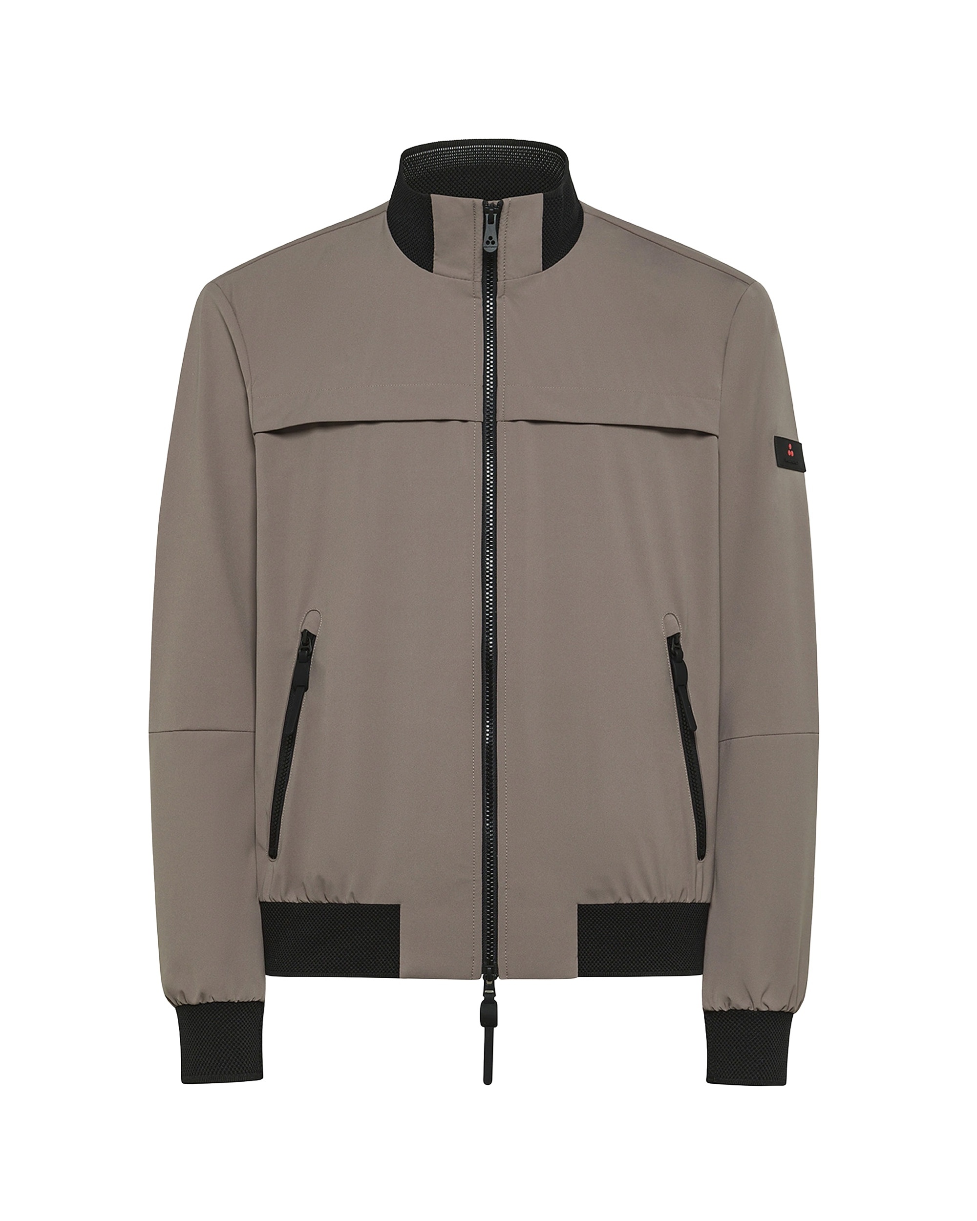 Peuterey Grey Stretch Bomber Jacket In Gray