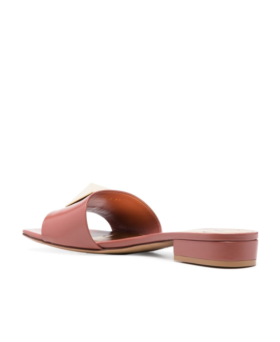 Valentino One Stud Mules In Pink