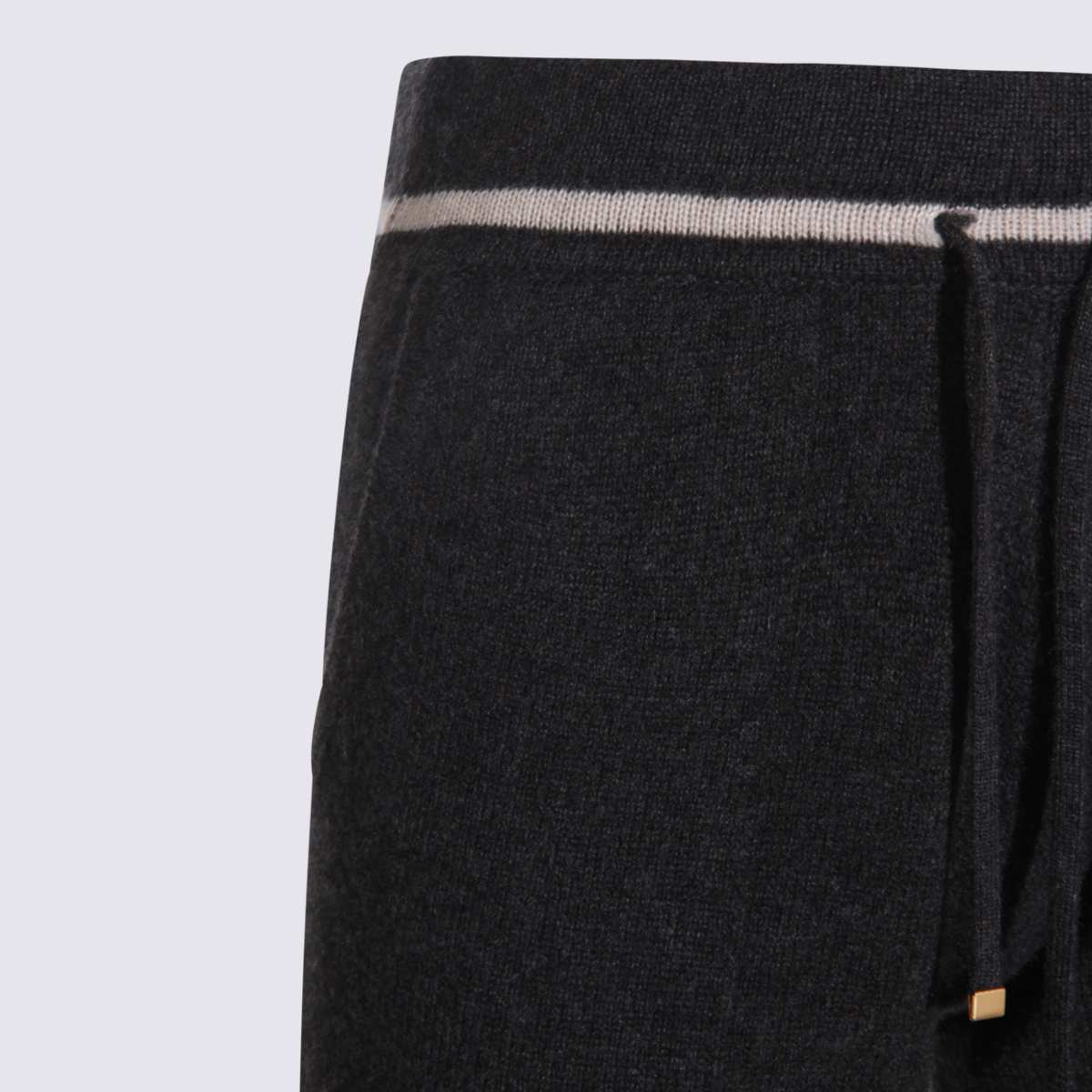 Eleventy Drawstring-waist Straight Trousers In Black