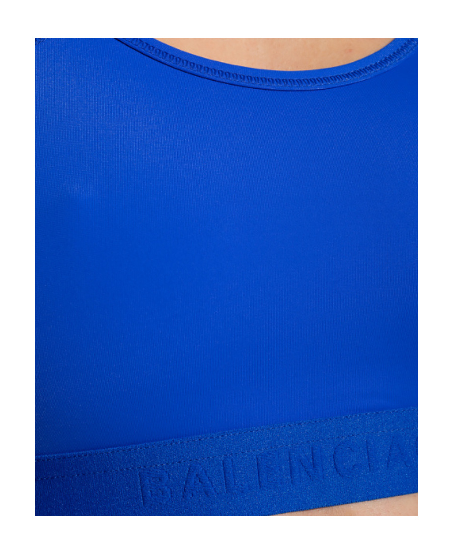 Balenciaga Athletic Sports Bra In Blue