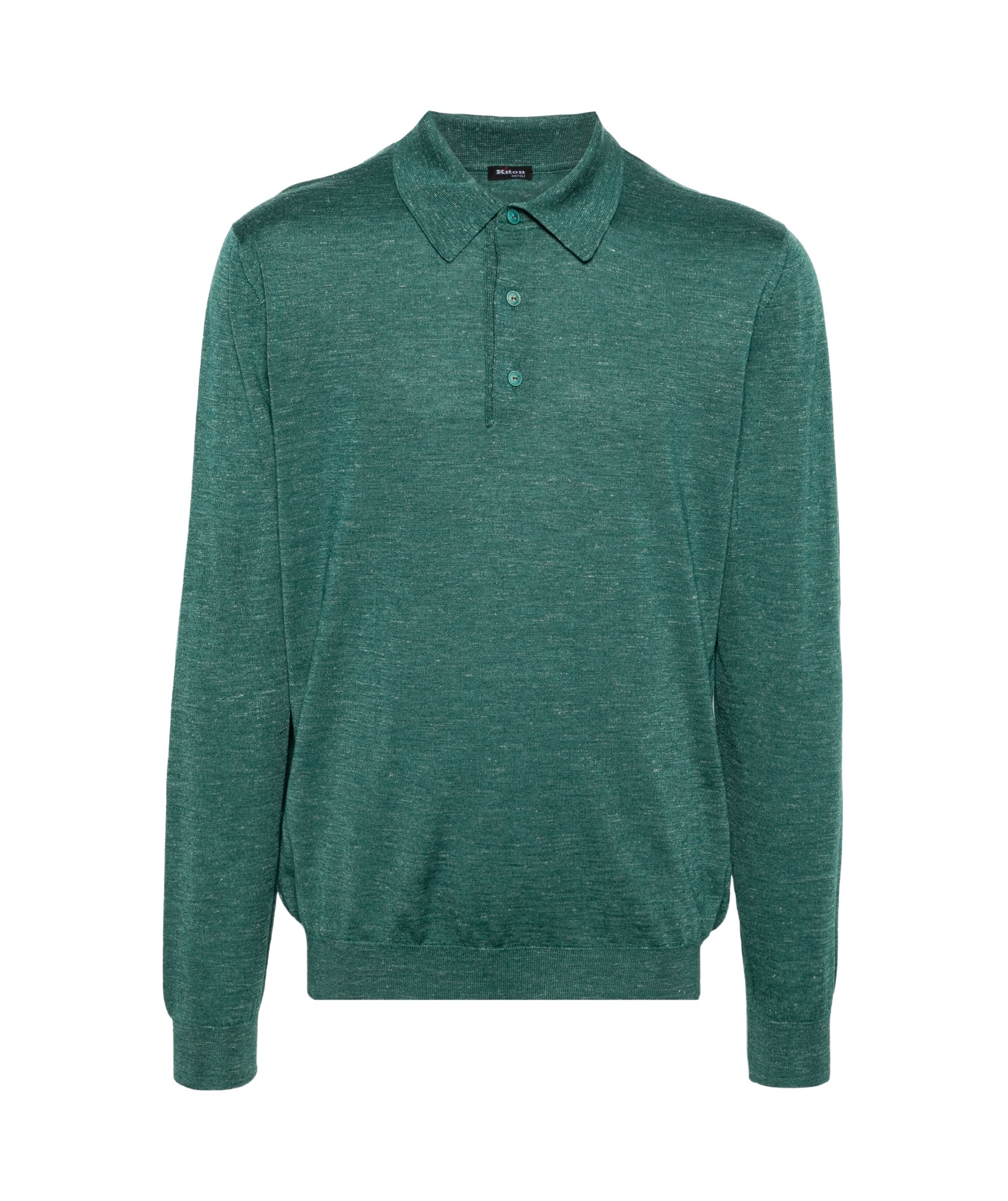 KITON FINE KNIT POLO SHIRT
